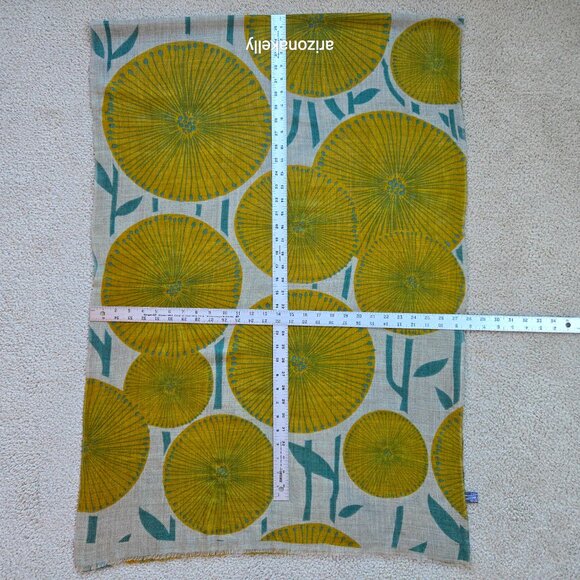 NWOT Cashmere Scarf Retro Scandinavian Design - Picture 11 of 14